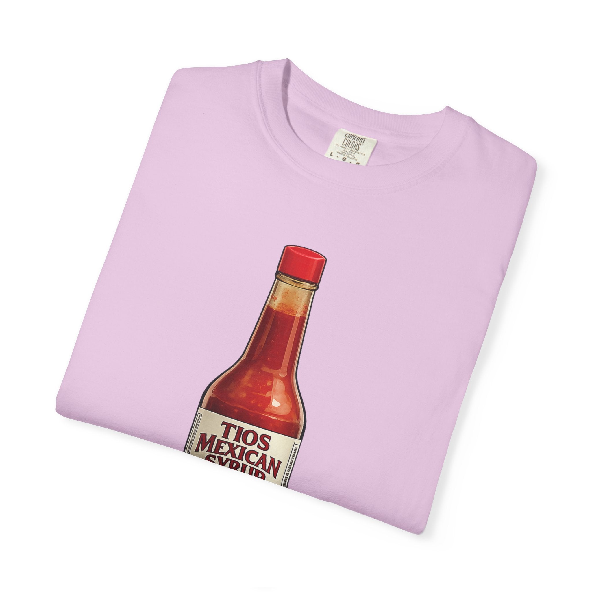 Hot Sauce T-Shirt — “El Tio Loco” Mexican Syrup Bottle Graphic Tee