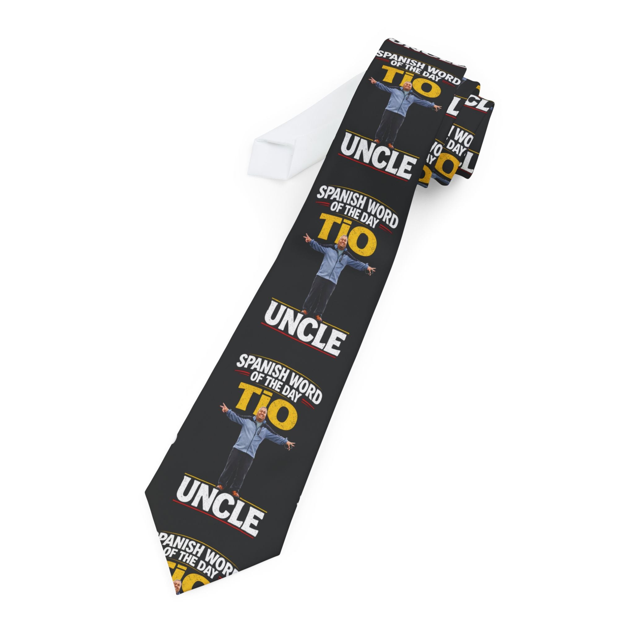 Uncle Tio Novelty Necktie — 'TIO' Bilingual Gift Tie for Fathers & Fun-Loving Uncles
