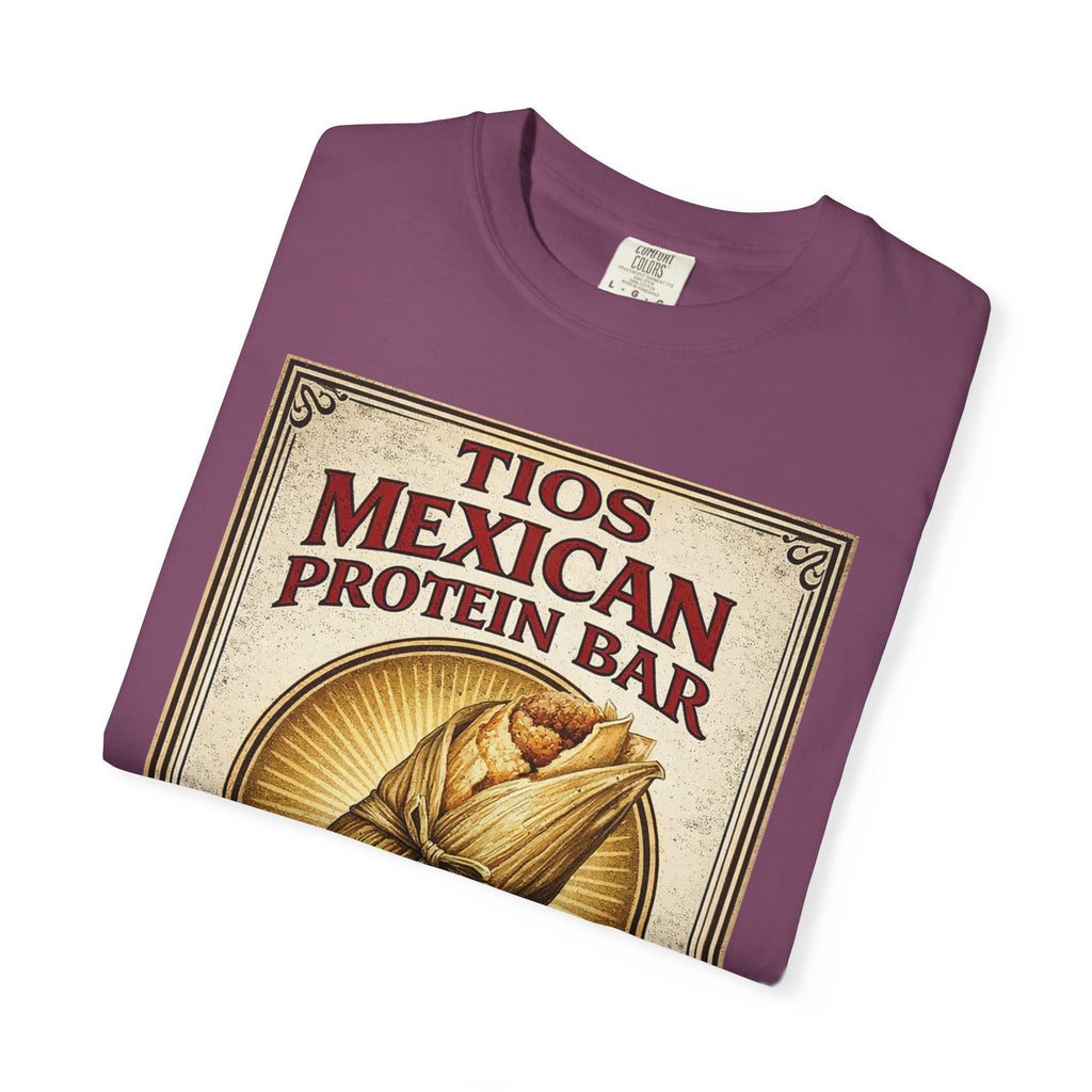 T-Shirt — "Tios Mexican Protein Bar" Vintage Tamale Design
