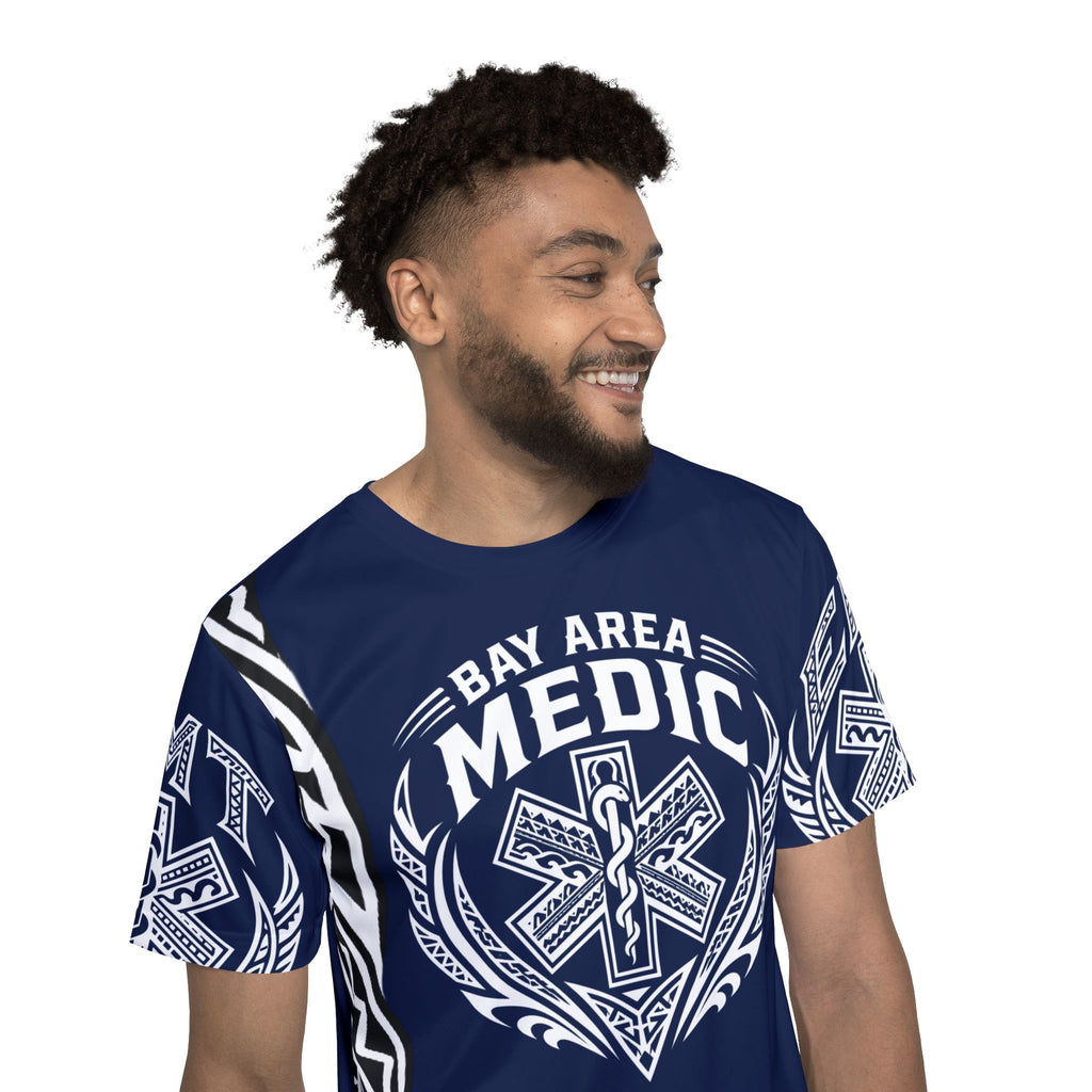 Bay Area Medic EMT Tribal Sport Jersey — All-Over-Print EMS Tee