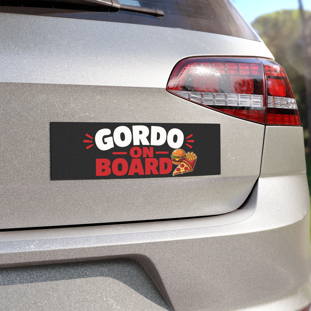 Gordo On Board Car Magnet — Funny Foodie Baby/Family Bumper Sticker