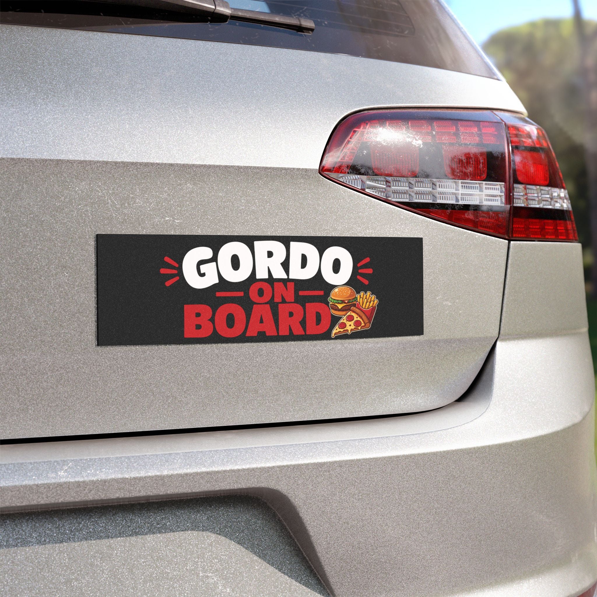 Gordo On Board Car Magnet — Funny Foodie Baby/Family Bumper Sticker