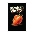 Mexican Cherry Sticker — Habanero Pepper Kiss-Cut Vinyl Decal