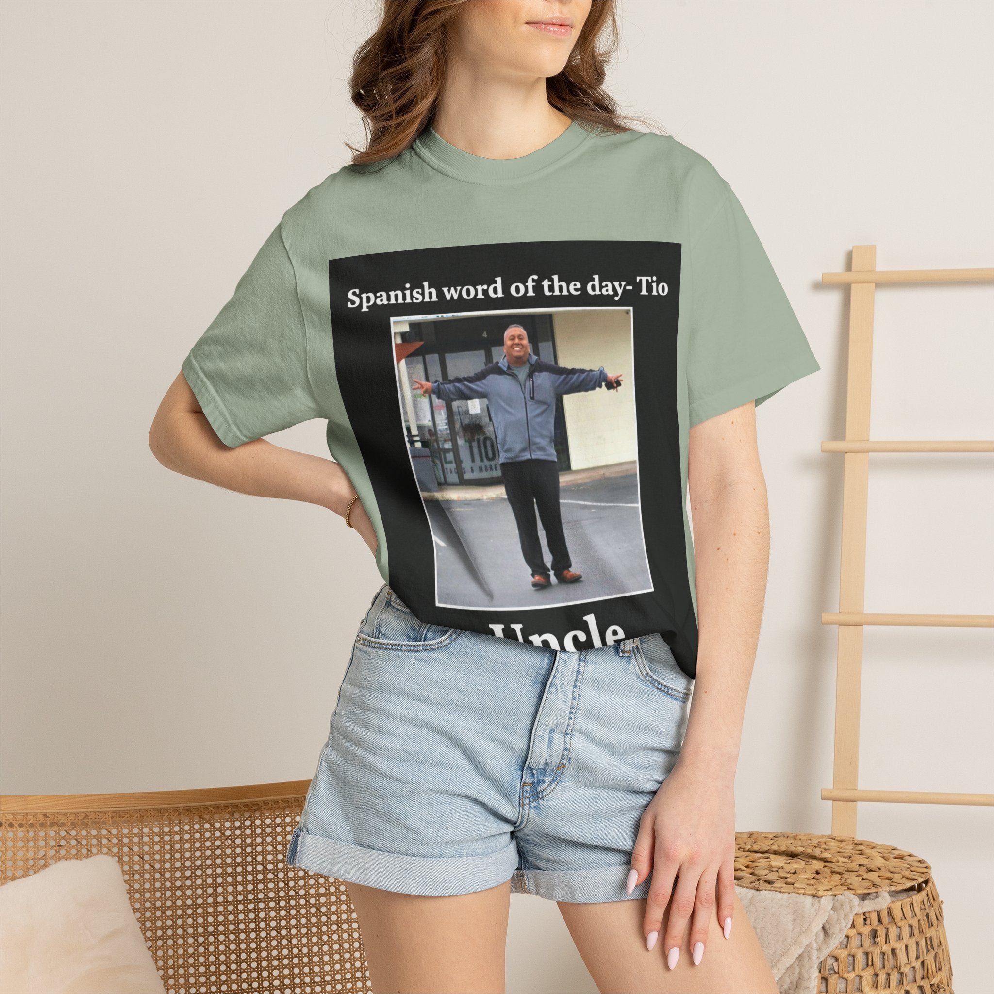 Uncle T-Shirt — 'Spanish word of the day - Tio' Funny Family Tee