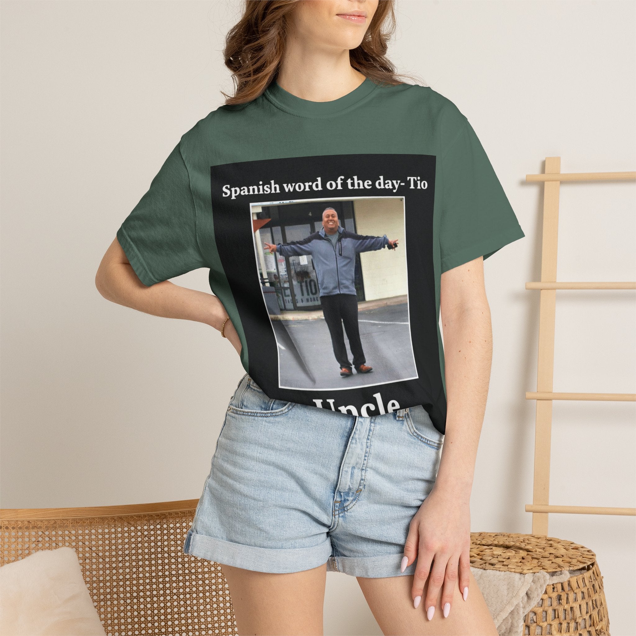 Uncle T-Shirt — 'Spanish word of the day - Tio' Funny Family Tee