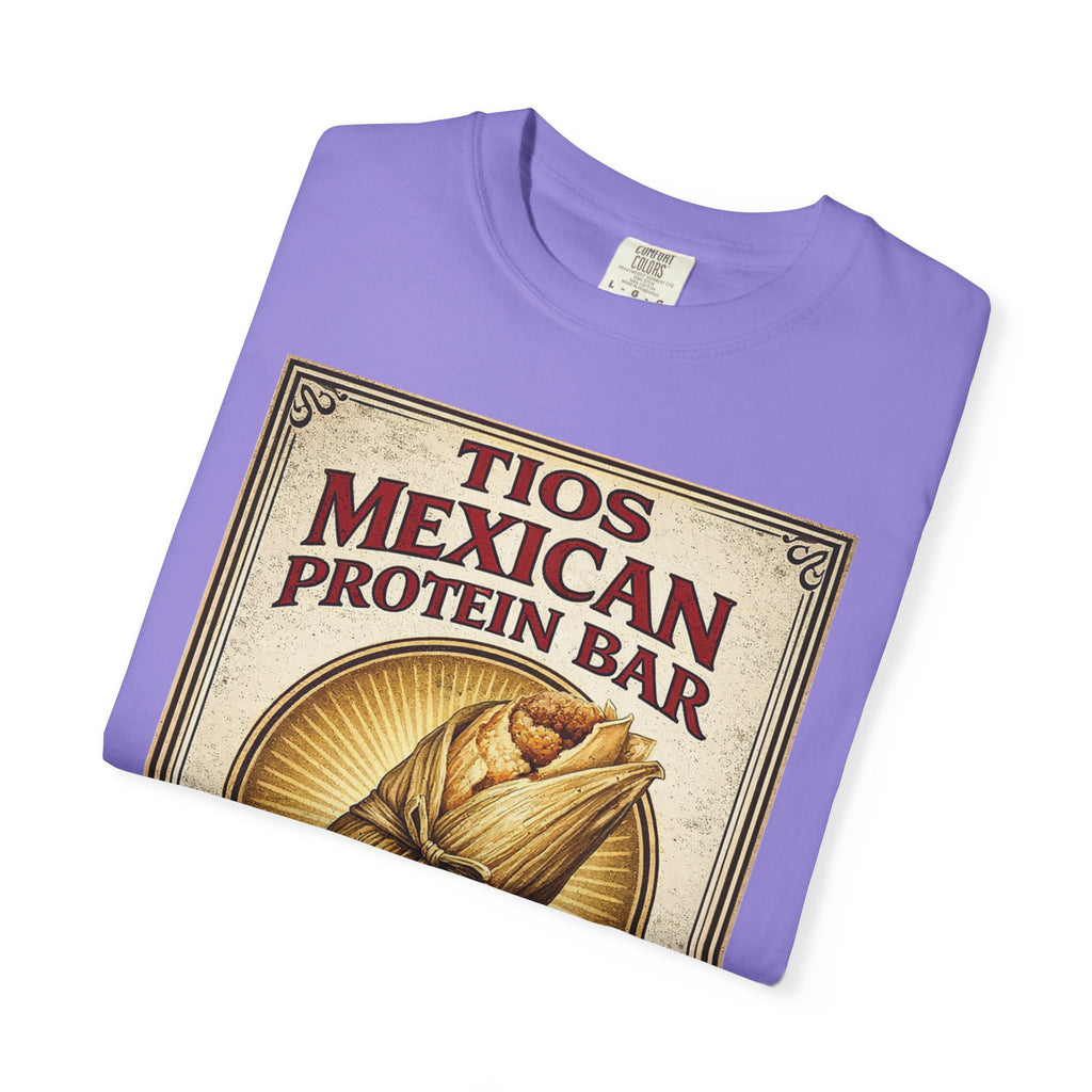 T-Shirt — "Tios Mexican Protein Bar" Vintage Tamale Design