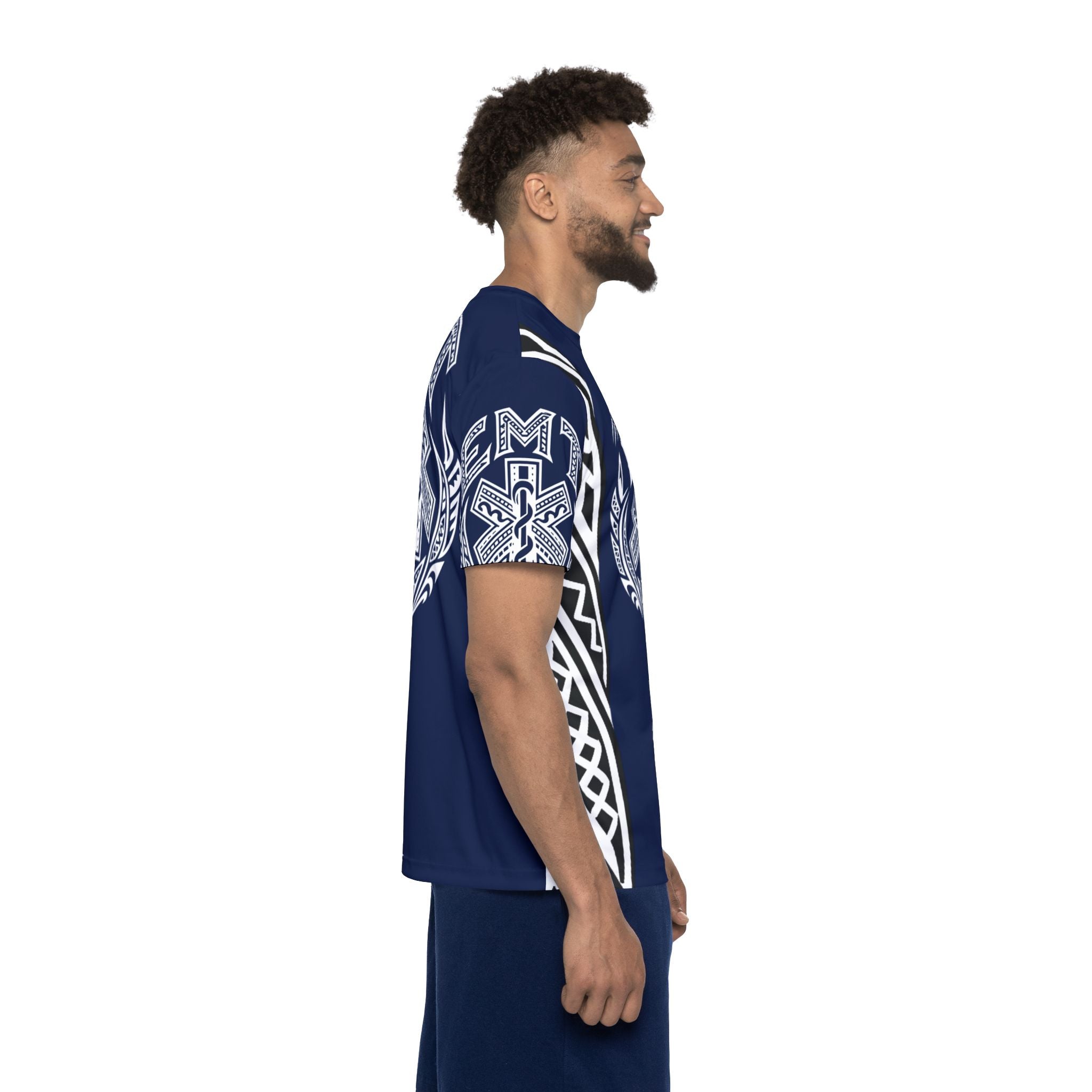 Bay Area Medic EMT Tribal Sport Jersey — All-Over-Print EMS Tee
