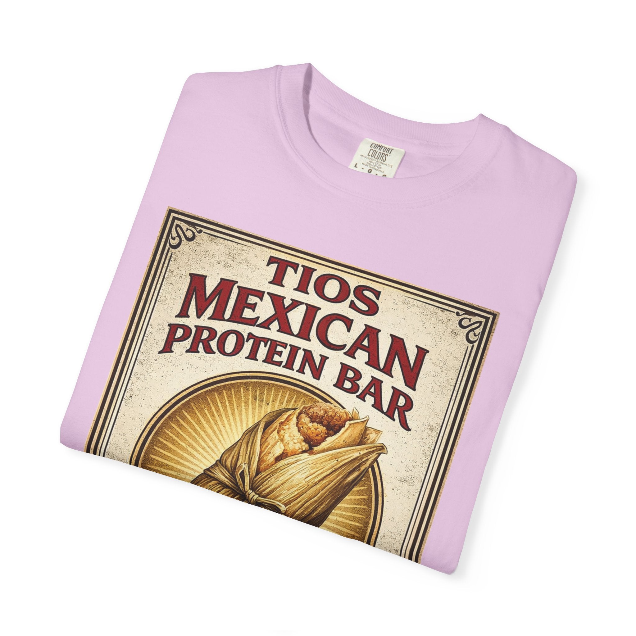 T-Shirt — "Tios Mexican Protein Bar" Vintage Tamale Design