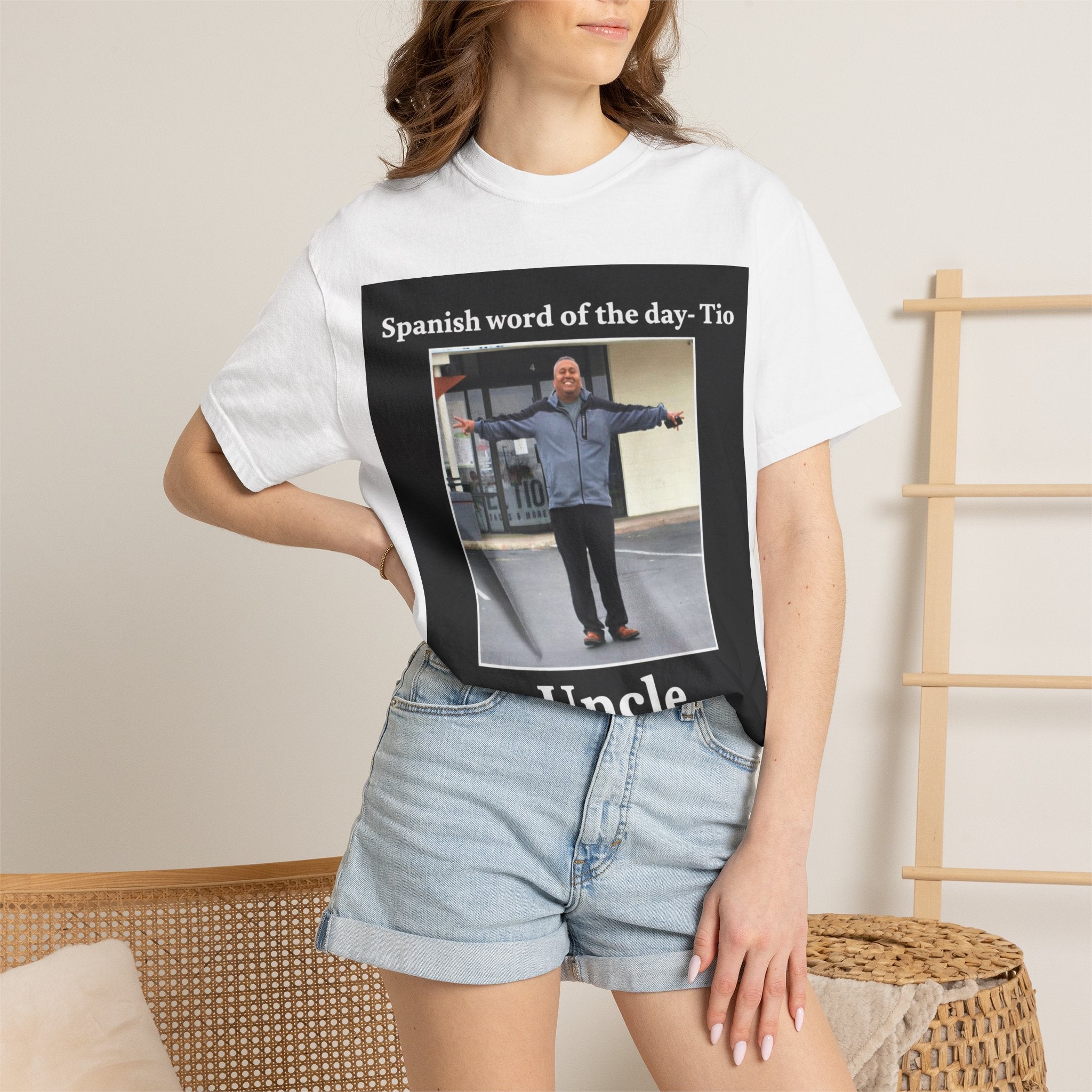 Uncle T-Shirt — 'Spanish word of the day - Tio' Funny Family Tee