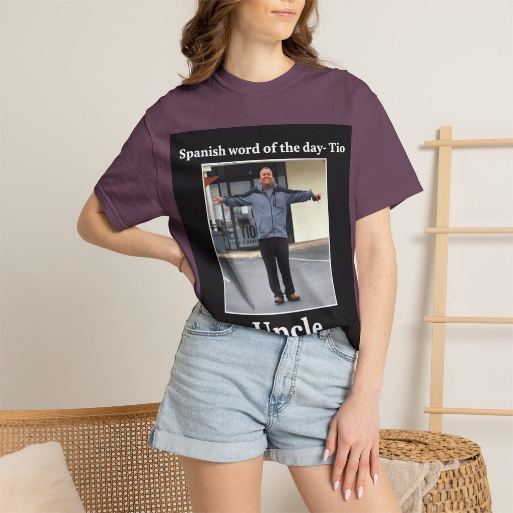 Uncle T-Shirt — 'Spanish word of the day - Tio' Funny Family Tee