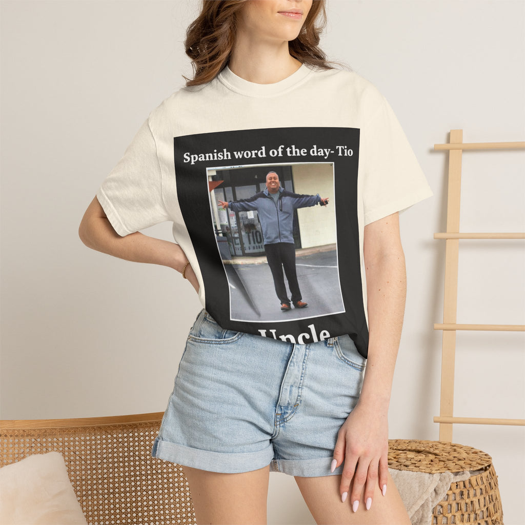 Uncle T-Shirt — 'Spanish word of the day - Tio' Funny Family Tee