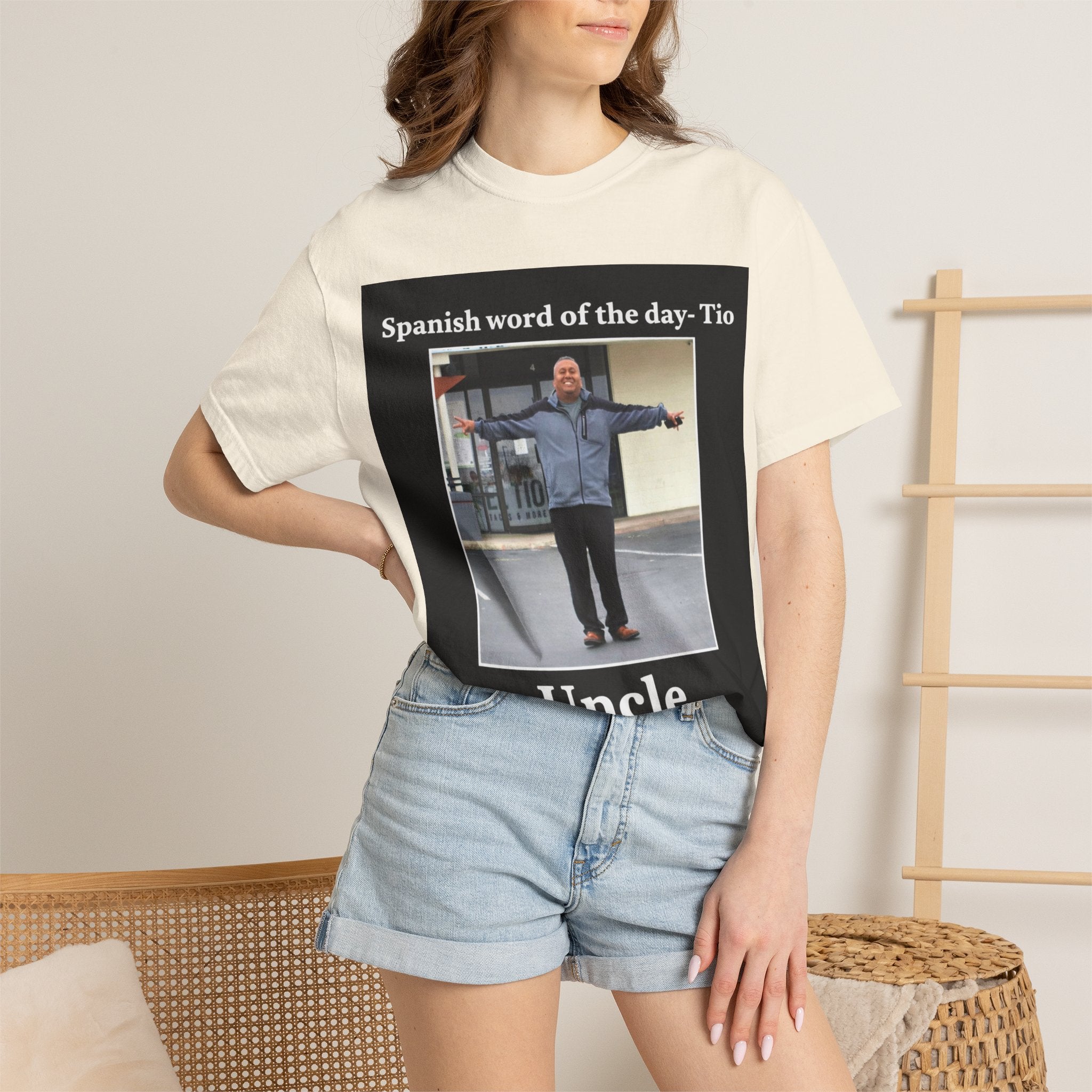 Uncle T-Shirt — 'Spanish word of the day - Tio' Funny Family Tee