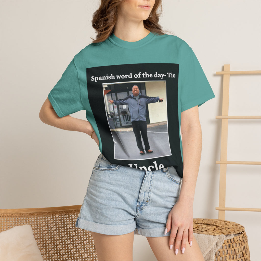 Uncle T-Shirt — 'Spanish word of the day - Tio' Funny Family Tee