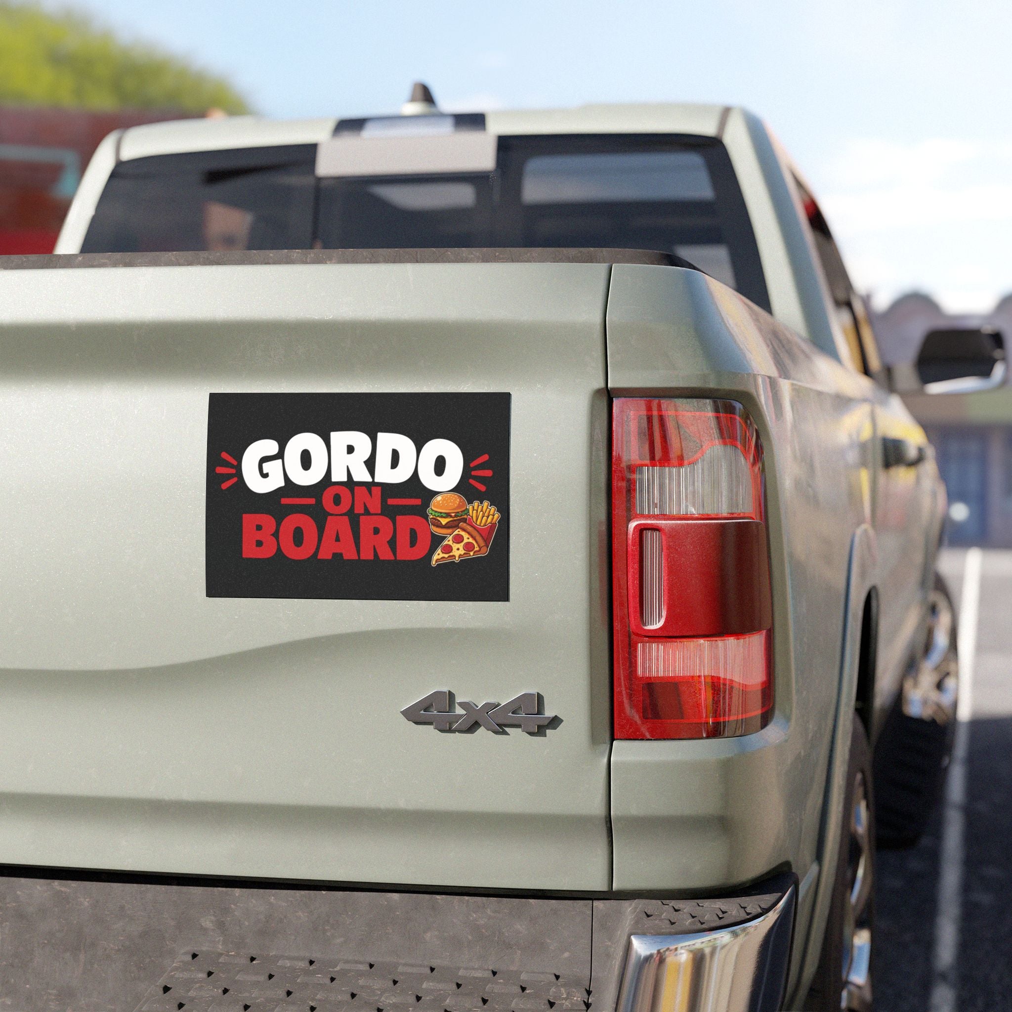 Gordo On Board Car Magnet — Funny Foodie Baby/Family Bumper Sticker