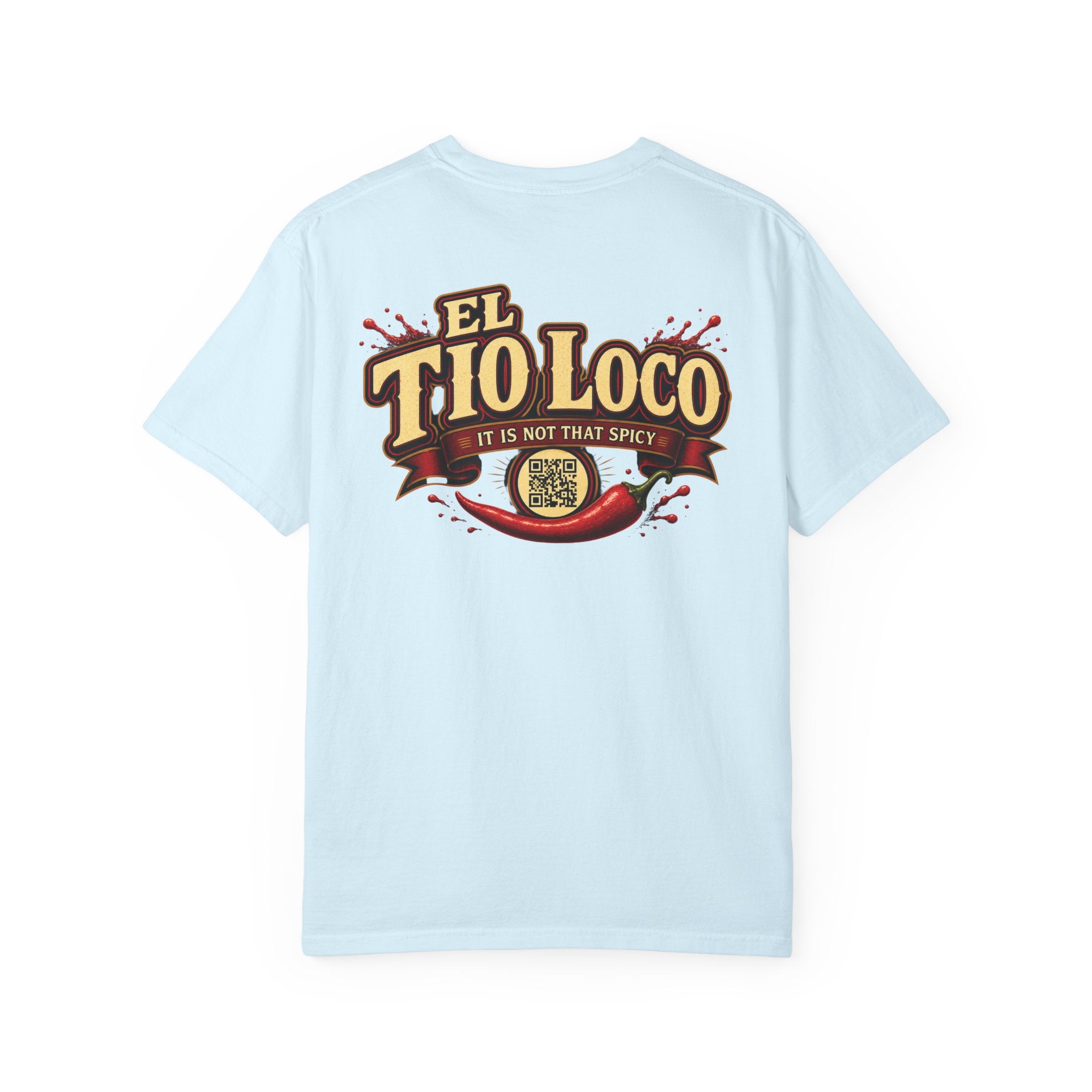 Hot Sauce T-Shirt — “El Tio Loco” Mexican Syrup Bottle Graphic Tee