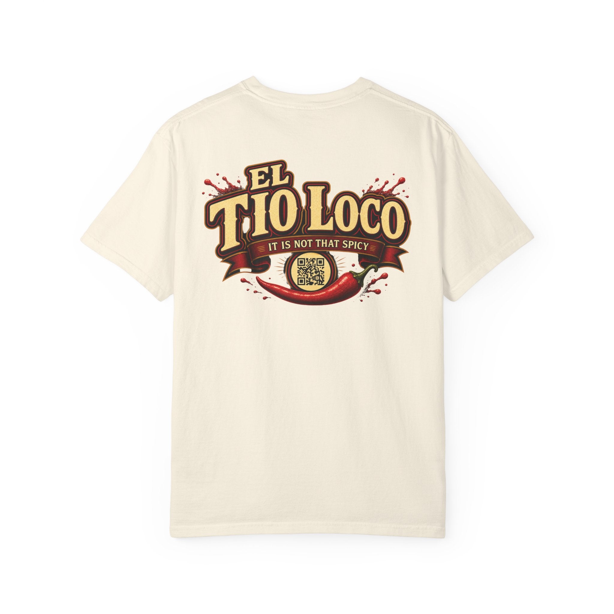 Hot Sauce T-Shirt — “El Tio Loco” Mexican Syrup Bottle Graphic Tee