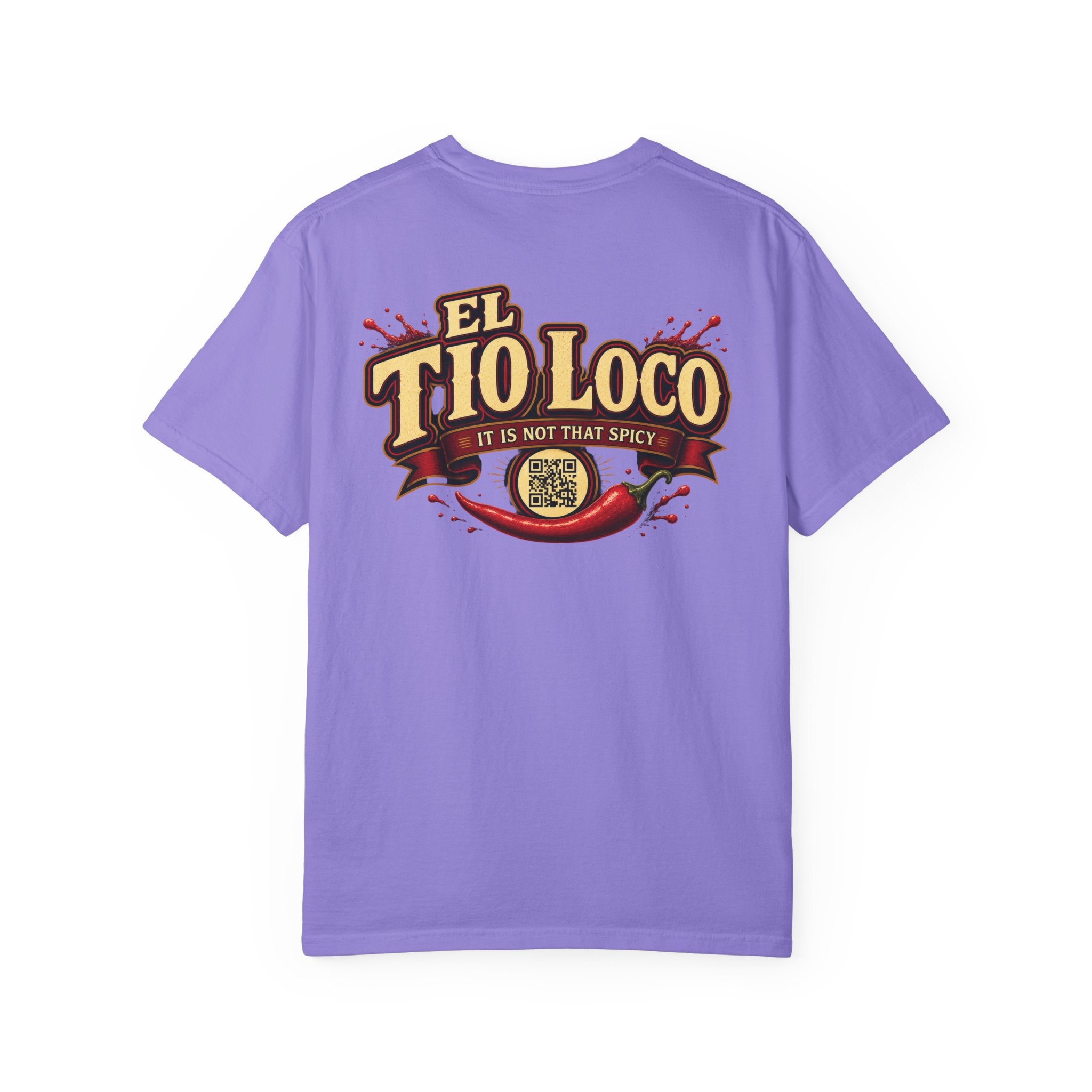 Hot Sauce T-Shirt — “El Tio Loco” Mexican Syrup Bottle Graphic Tee