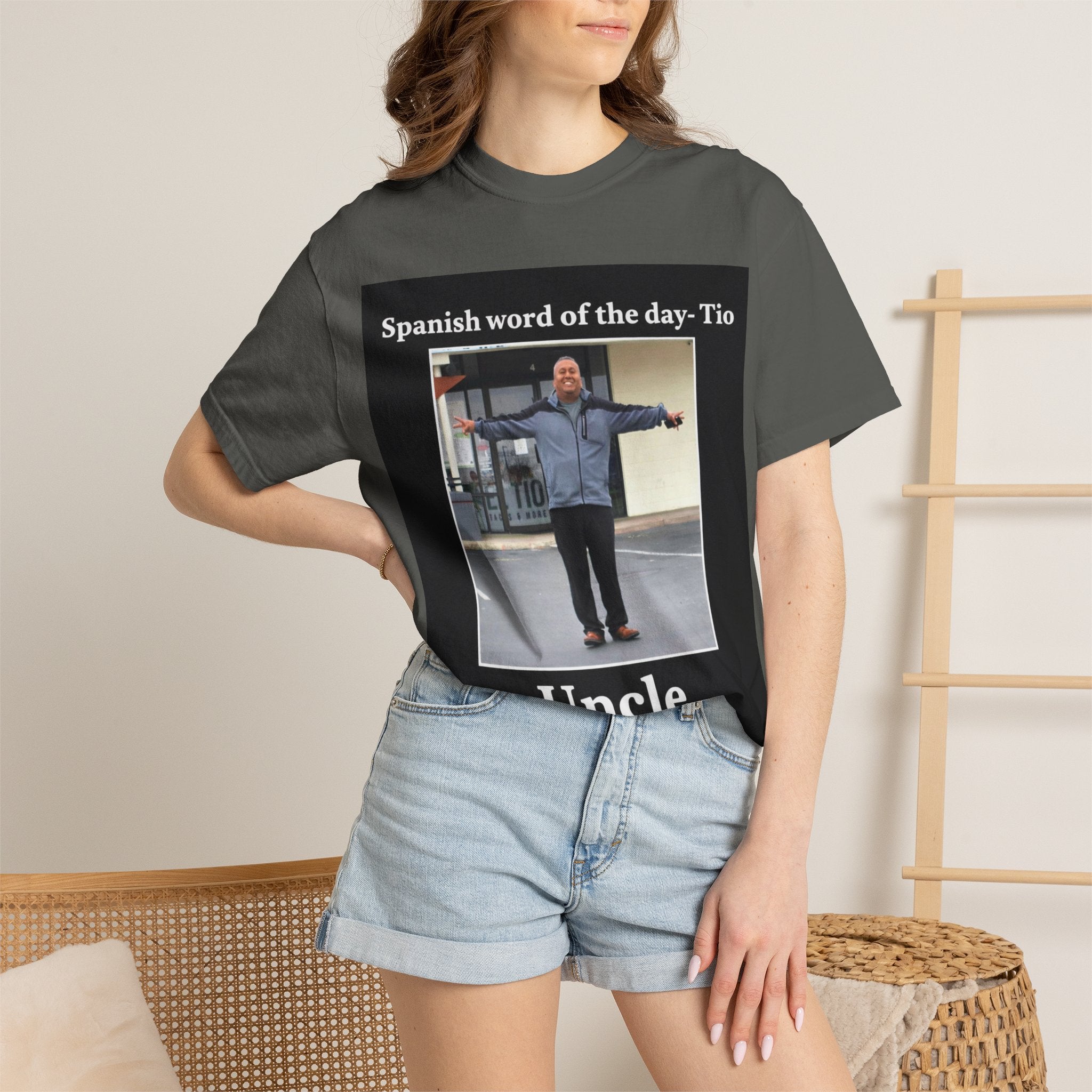 Uncle T-Shirt — 'Spanish word of the day - Tio' Funny Family Tee