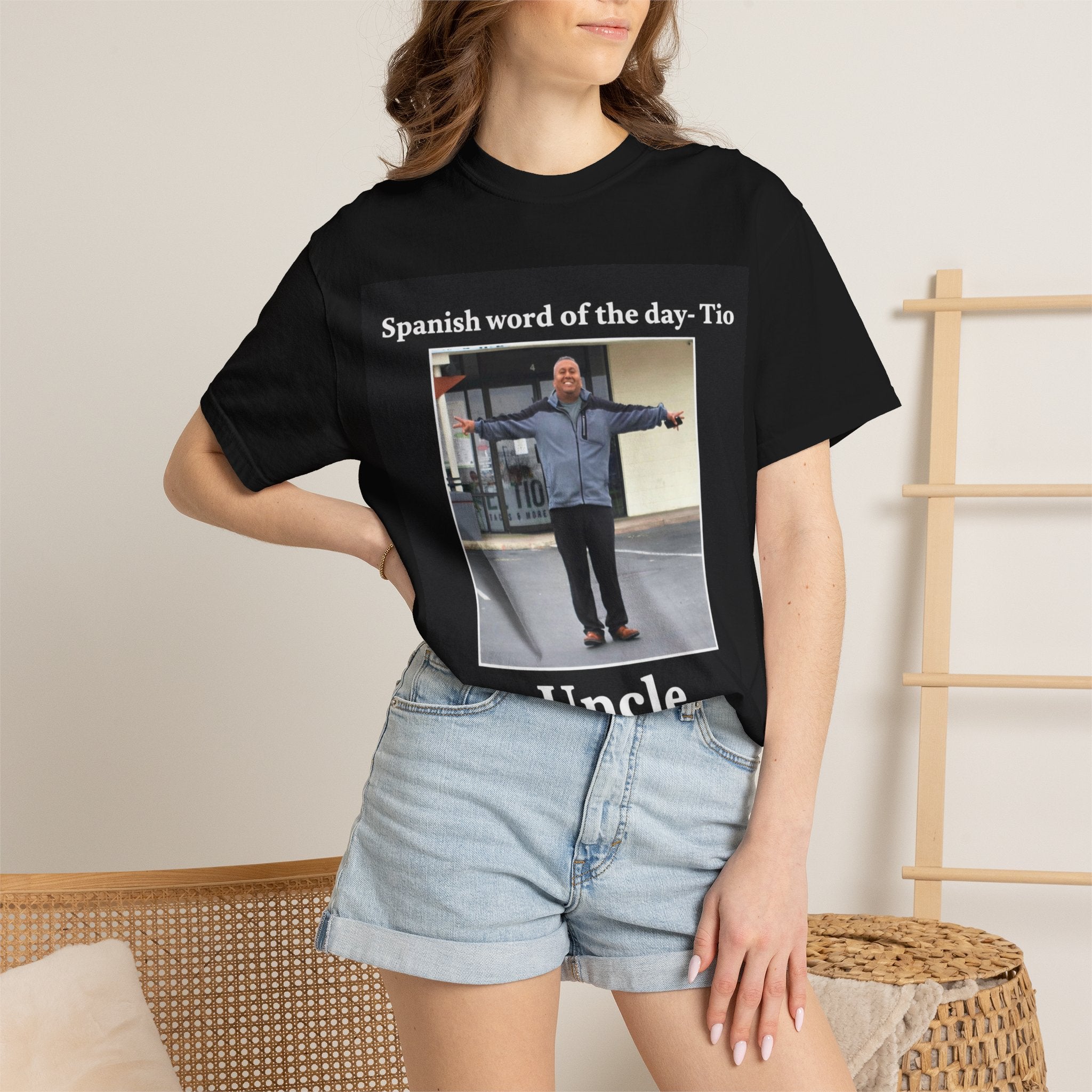 Uncle T-Shirt — 'Spanish word of the day - Tio' Funny Family Tee