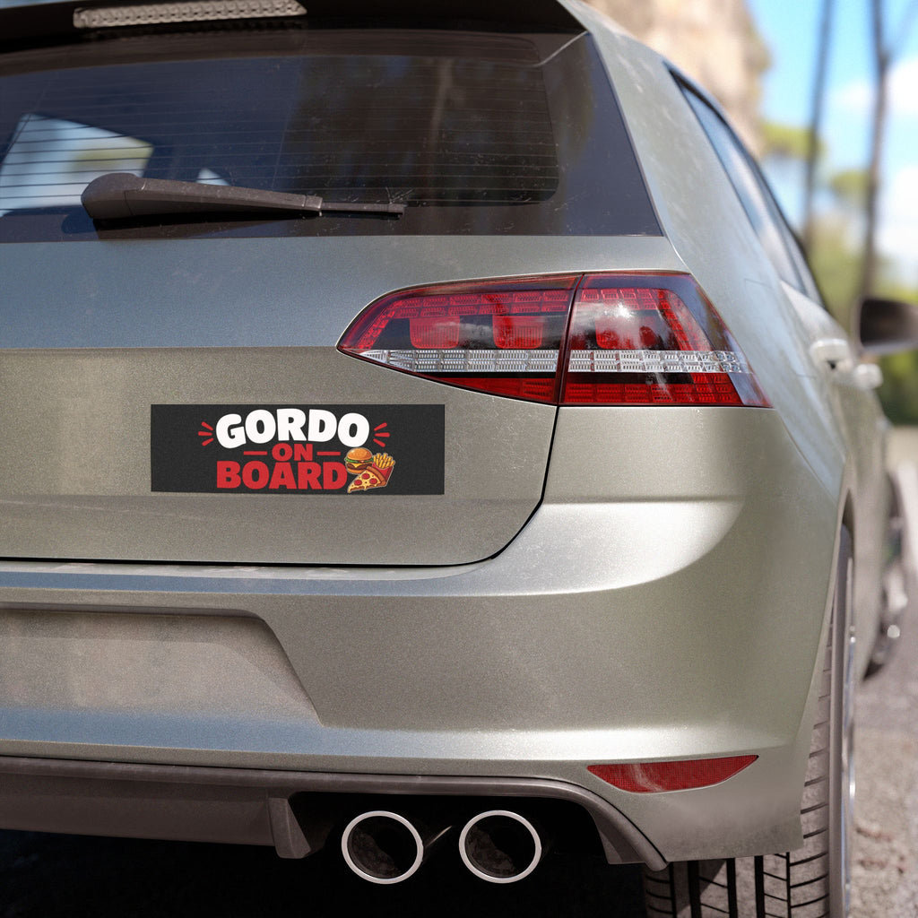 Gordo On Board Car Magnet — Funny Foodie Baby/Family Bumper Sticker
