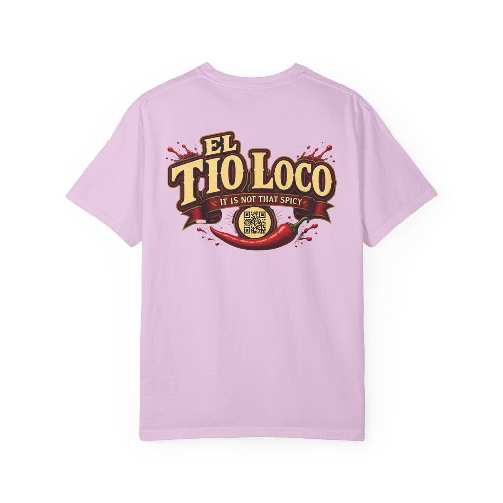 Hot Sauce T-Shirt — “El Tio Loco” Mexican Syrup Bottle Graphic Tee