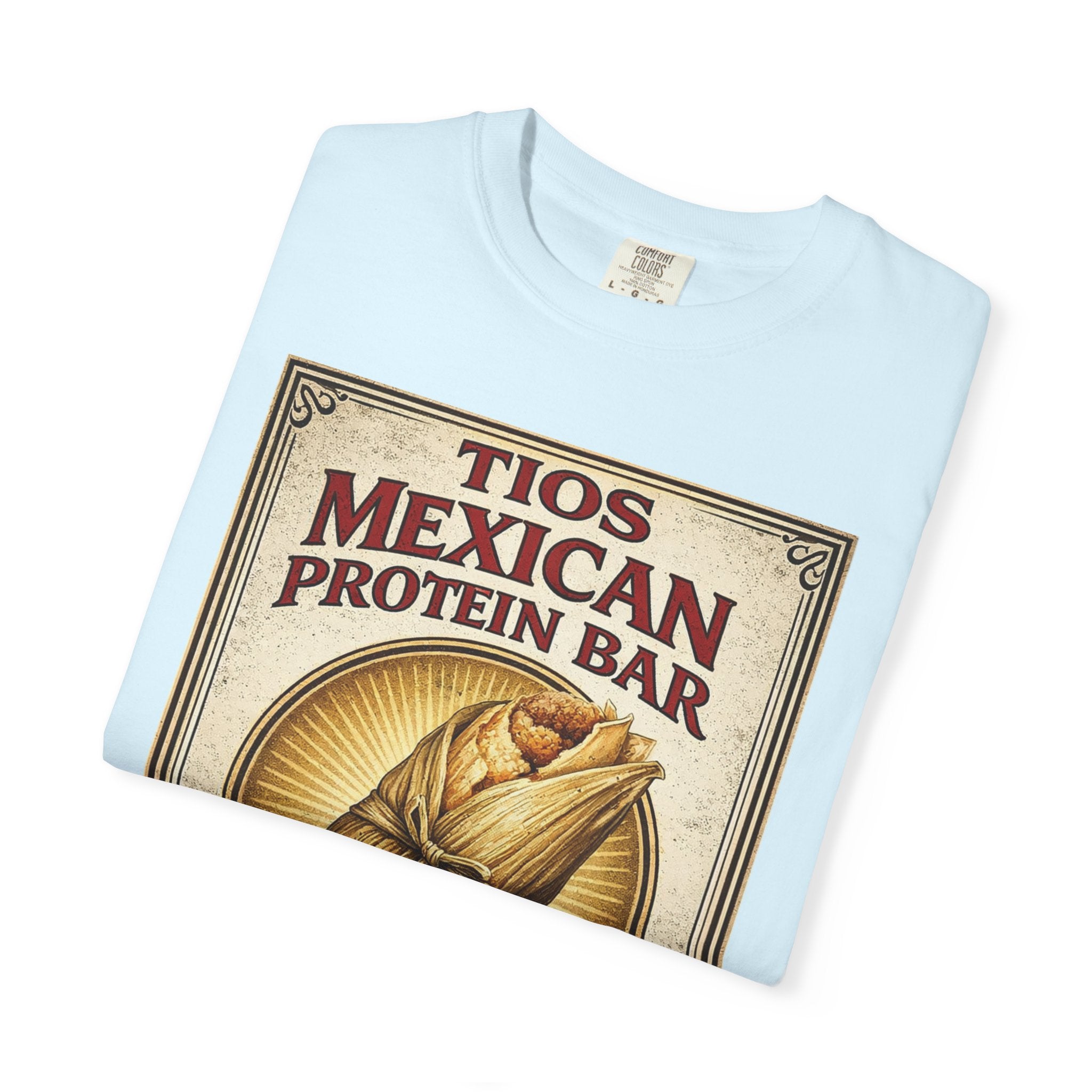 T-Shirt — "Tios Mexican Protein Bar" Vintage Tamale Design